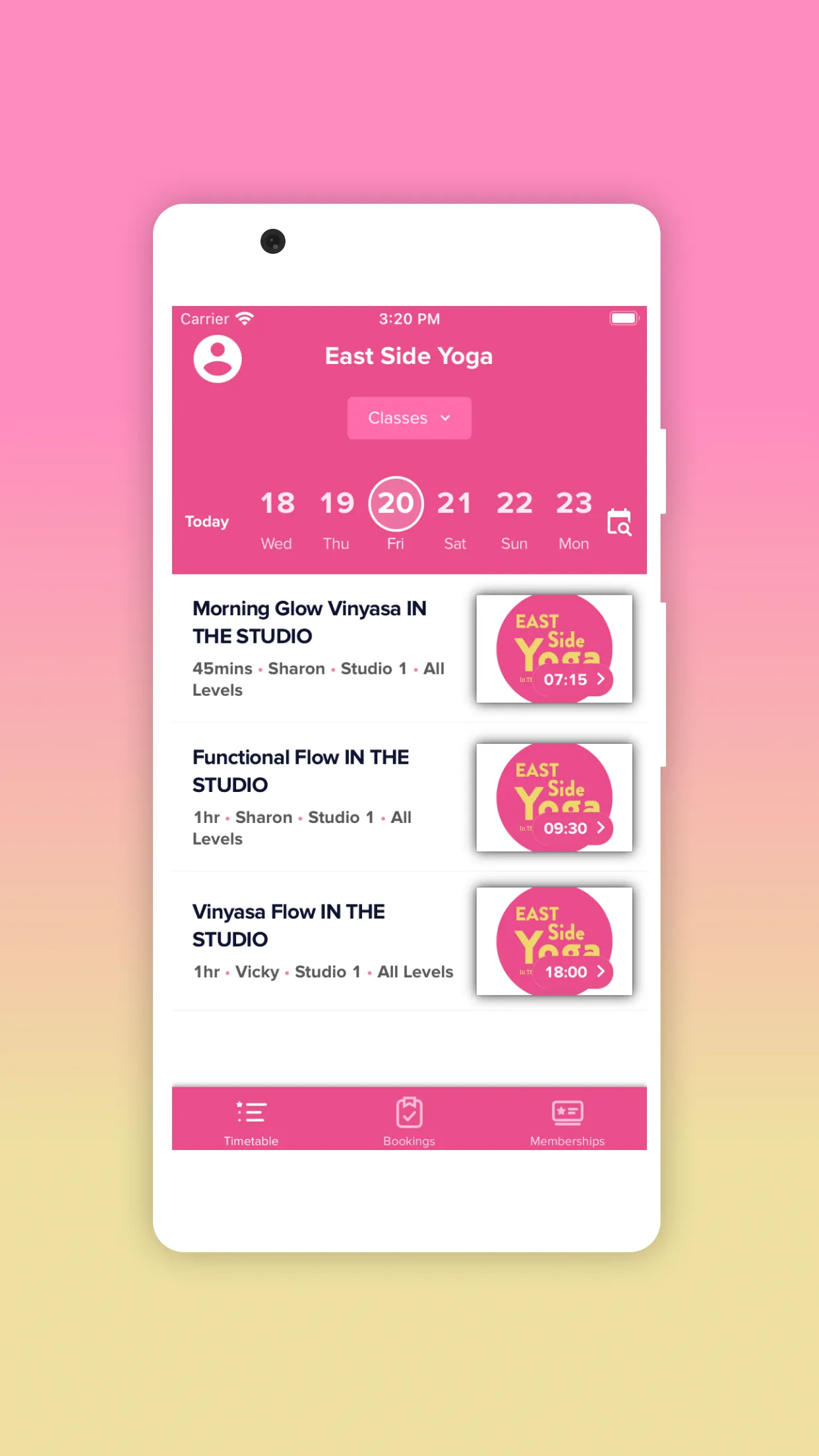 East Side Yoga | Indus Appstore | Screenshot