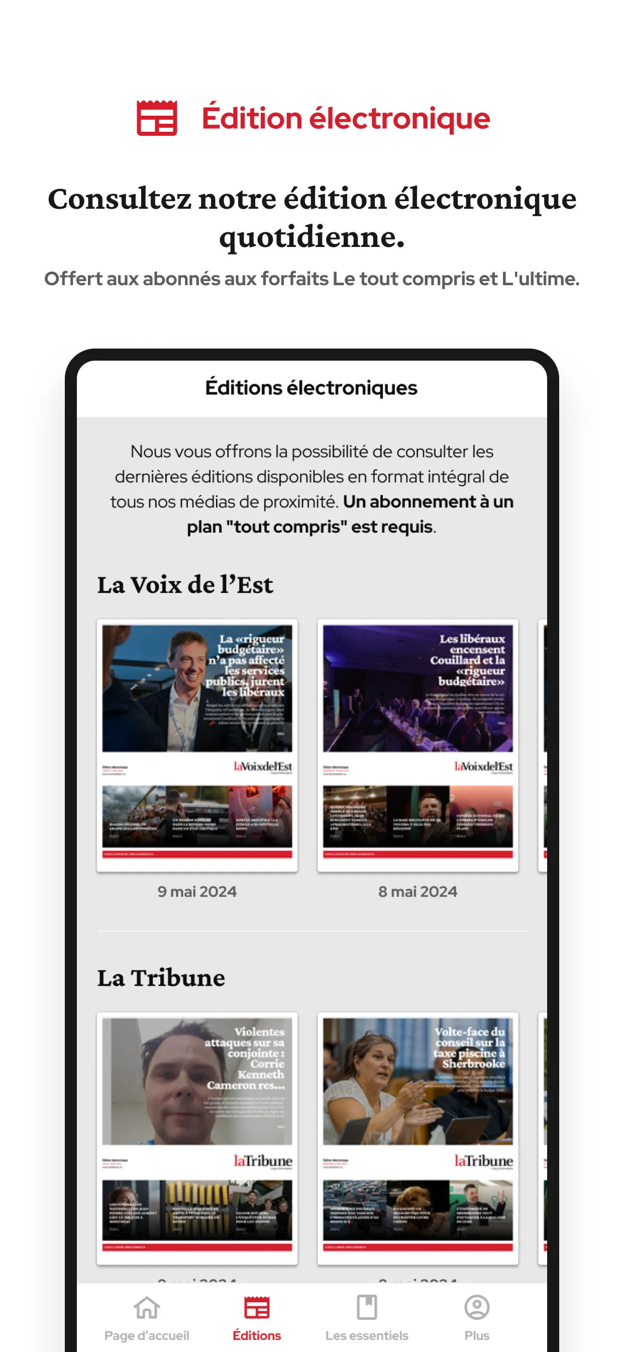 La Voix de l'Est | Indus Appstore | Screenshot