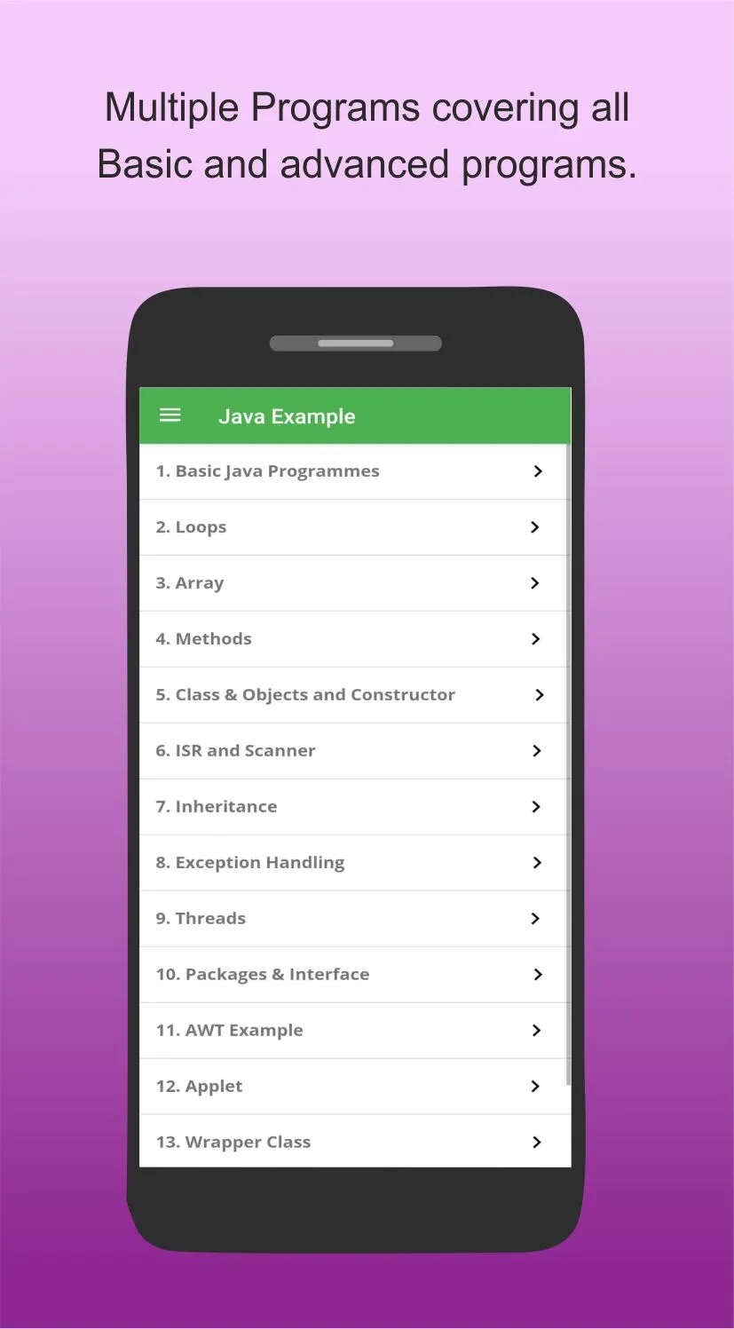 Java Examples | Indus Appstore | Screenshot