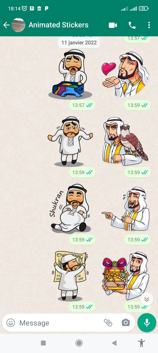 Arabic Stickers-WASticker | Indus Appstore | Screenshot