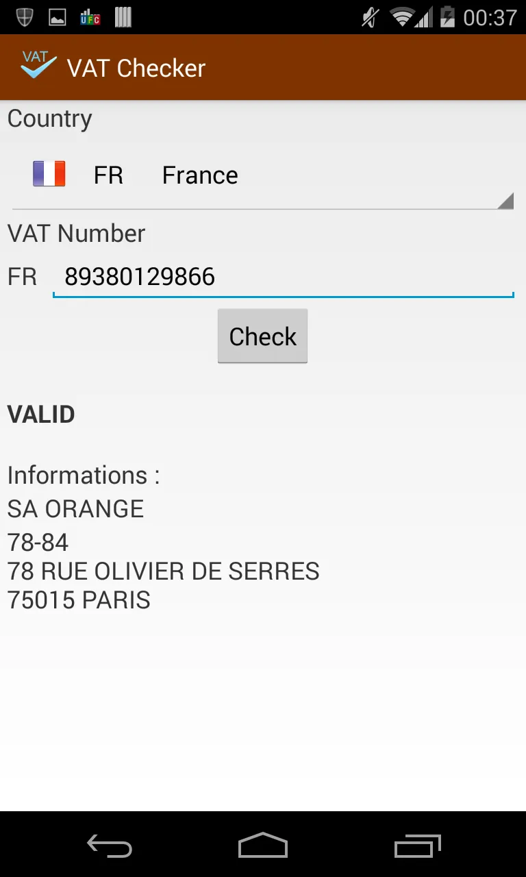 VAT Checker for EU company | Indus Appstore | Screenshot