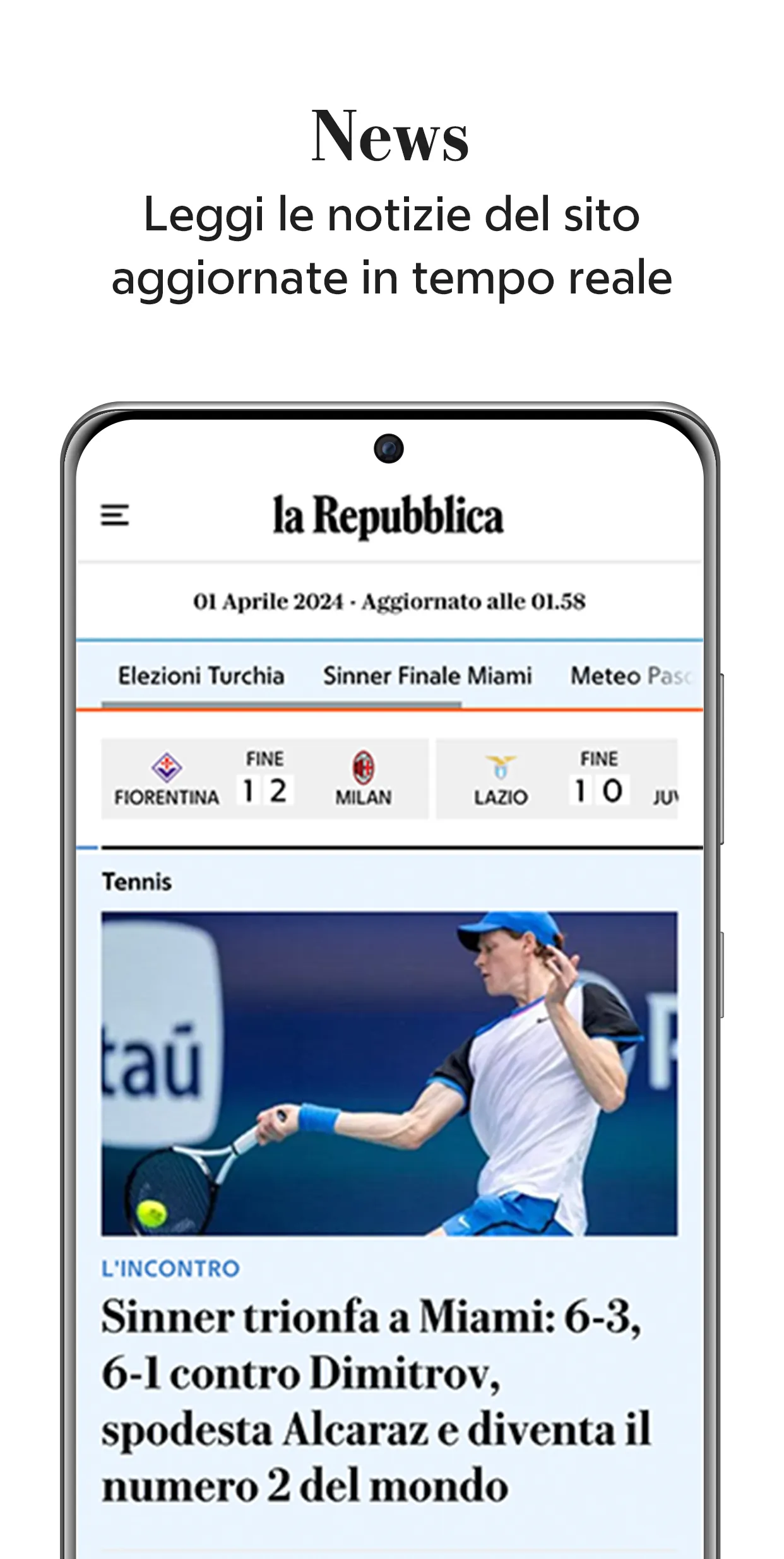 la Repubblica - news online | Indus Appstore | Screenshot