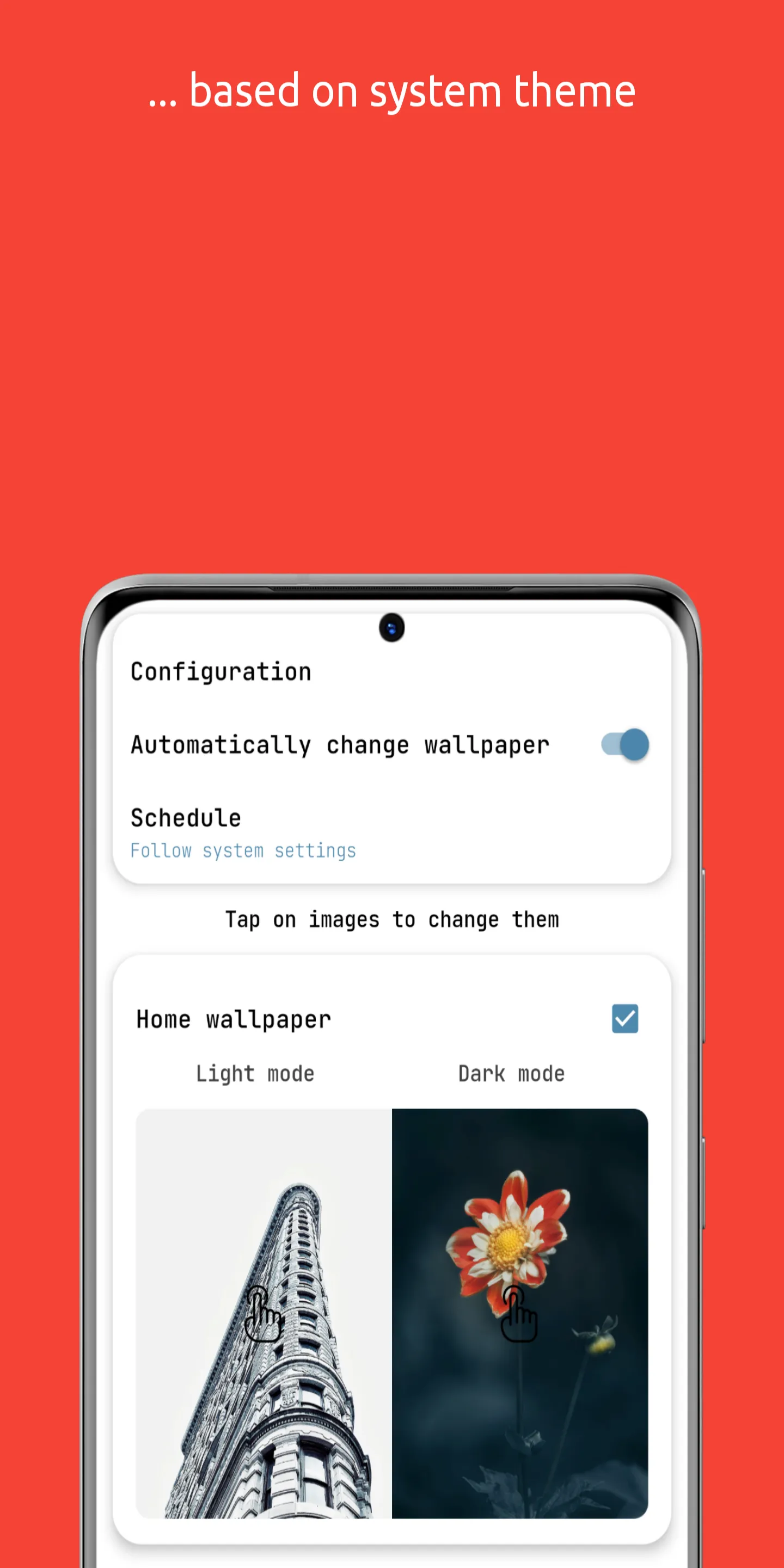 Dark/Light Wallpaper Scheduler | Indus Appstore | Screenshot