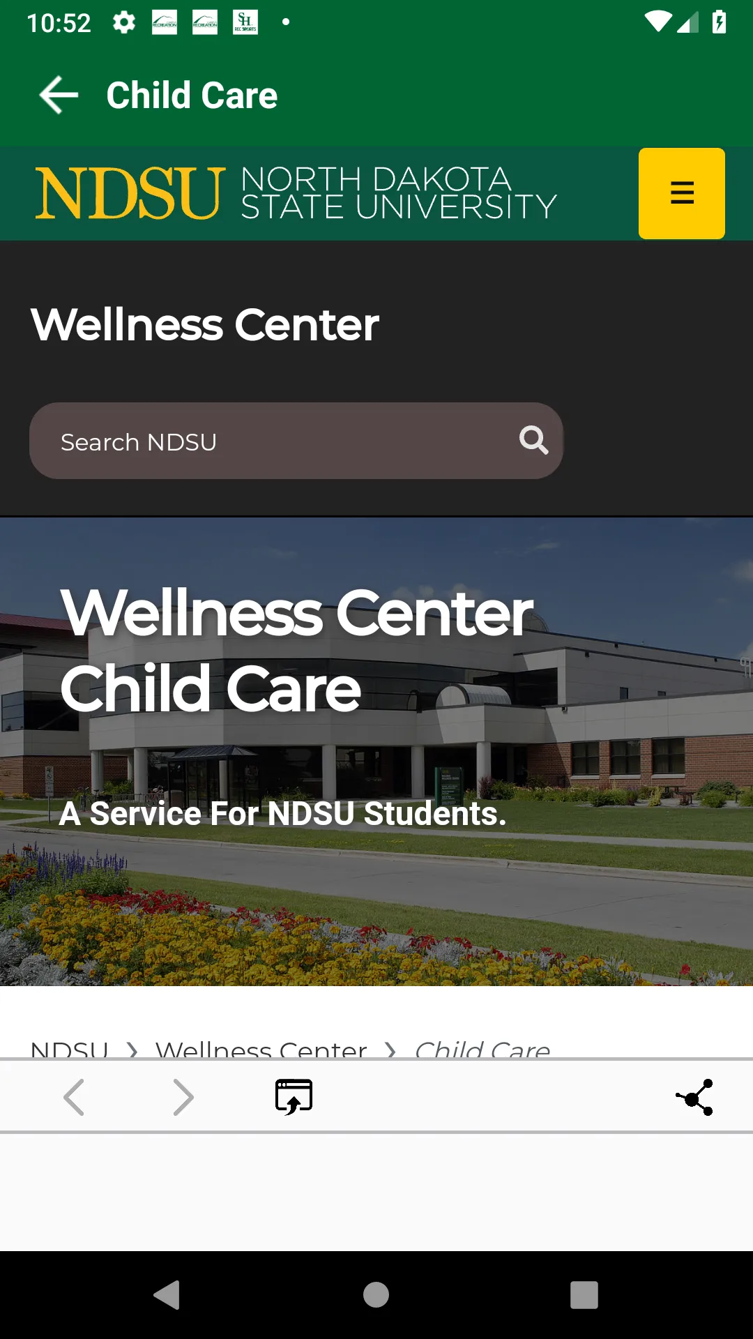 NDSU Wellness Center | Indus Appstore | Screenshot