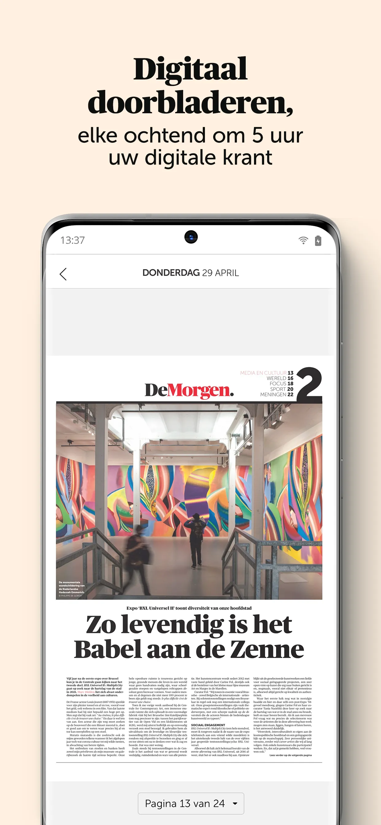 De Morgen: nieuws & duiding | Indus Appstore | Screenshot