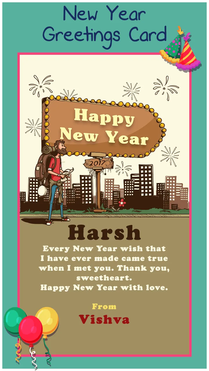 New Year Greeting Cards | Indus Appstore | Screenshot