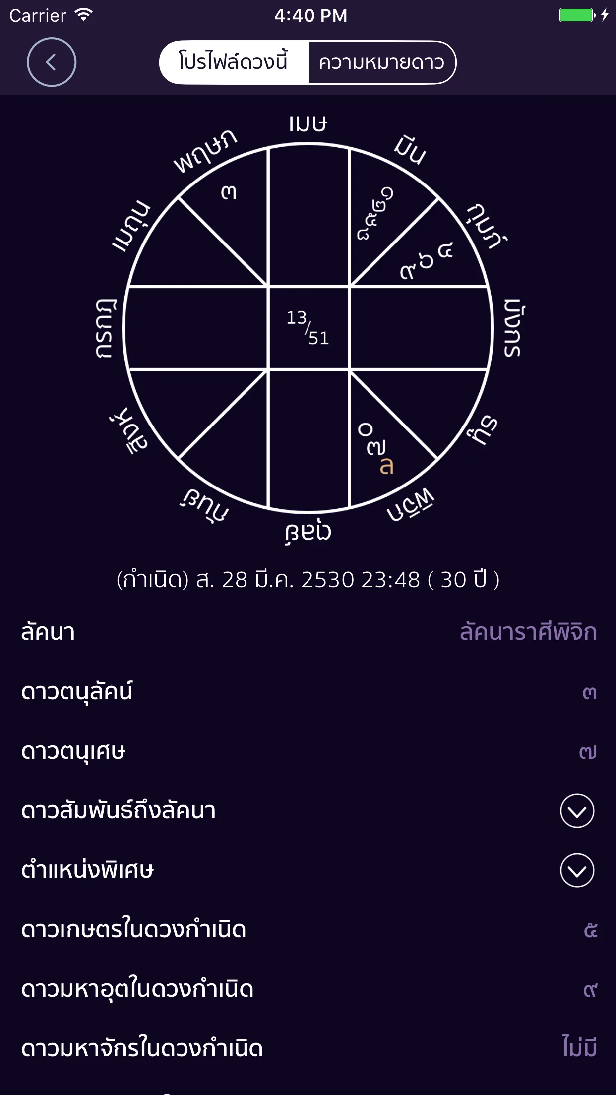 ผูกดวงไทย | Indus Appstore | Screenshot