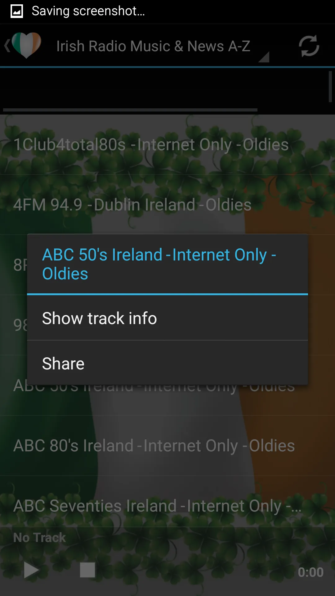 Irish Radio Stations | Indus Appstore | Screenshot