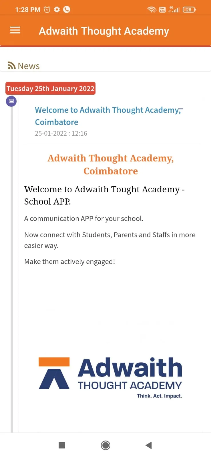 ADWAITH THOUGHT ACADEMY | Indus Appstore | Screenshot