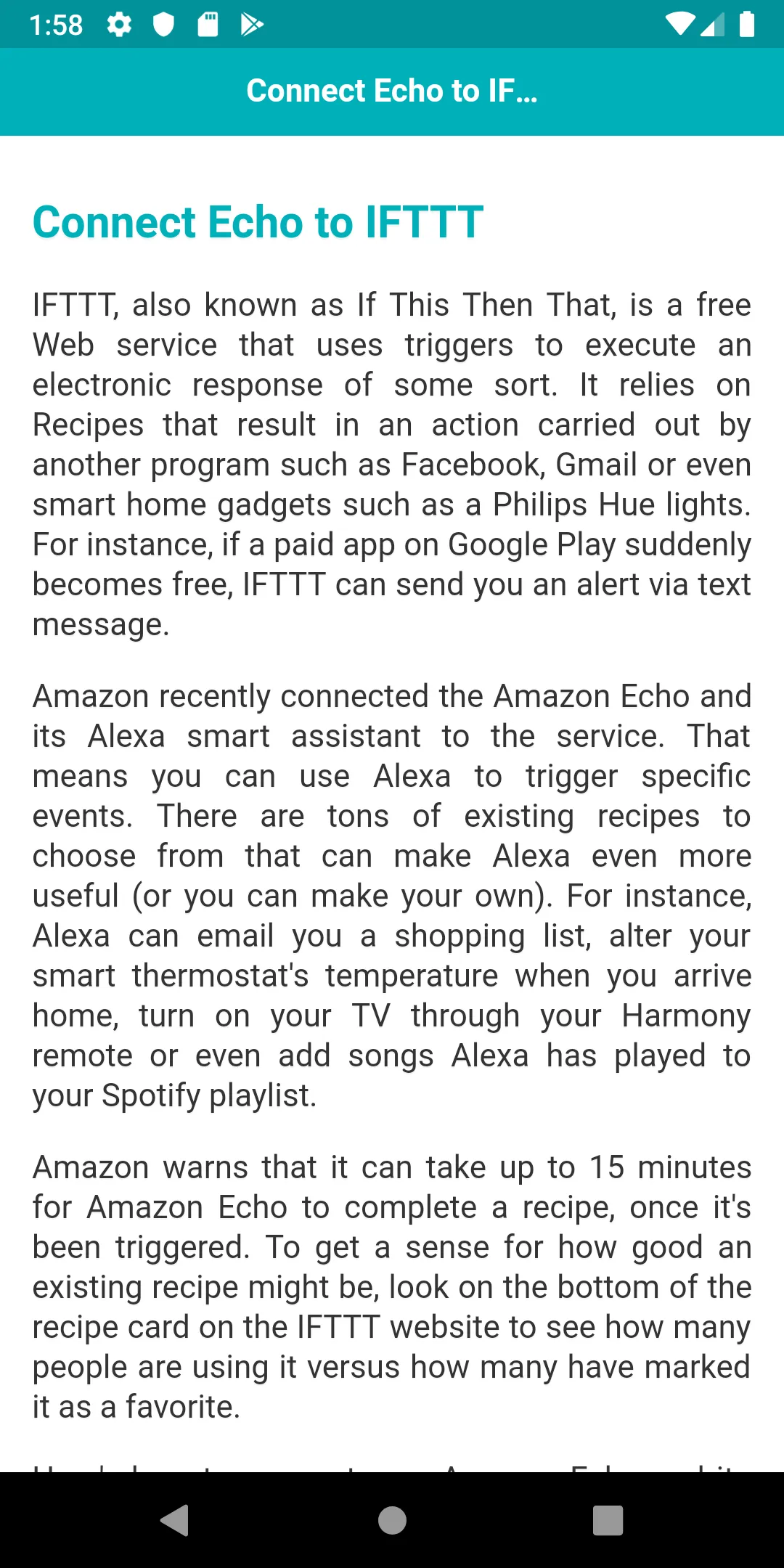 User guide for Alexa | Indus Appstore | Screenshot