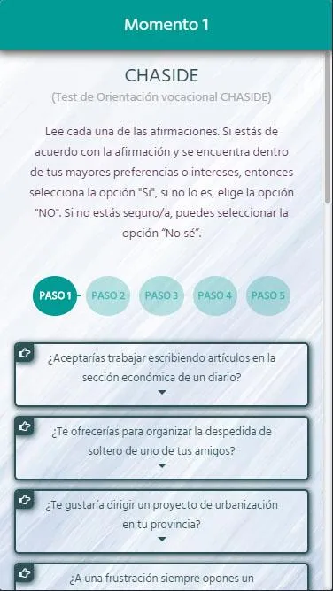 Descubre tu Vocación | Indus Appstore | Screenshot