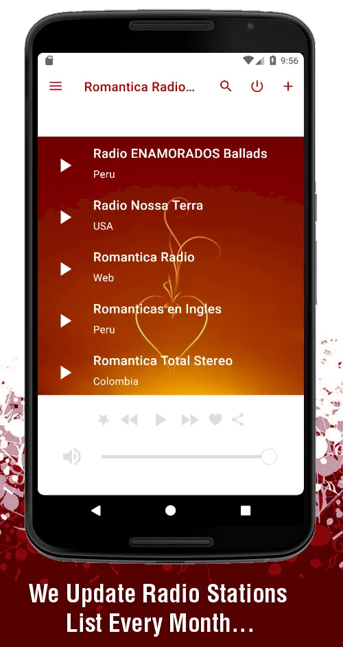 Romantica Radio Stations | Indus Appstore | Screenshot