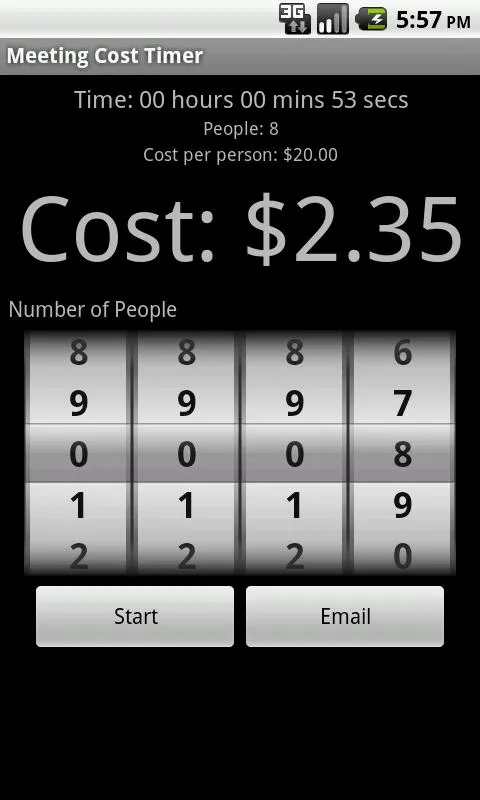 Meeting Cost Timer | Indus Appstore | Screenshot