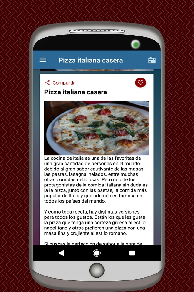 Recetas Italianas en Español | Indus Appstore | Screenshot