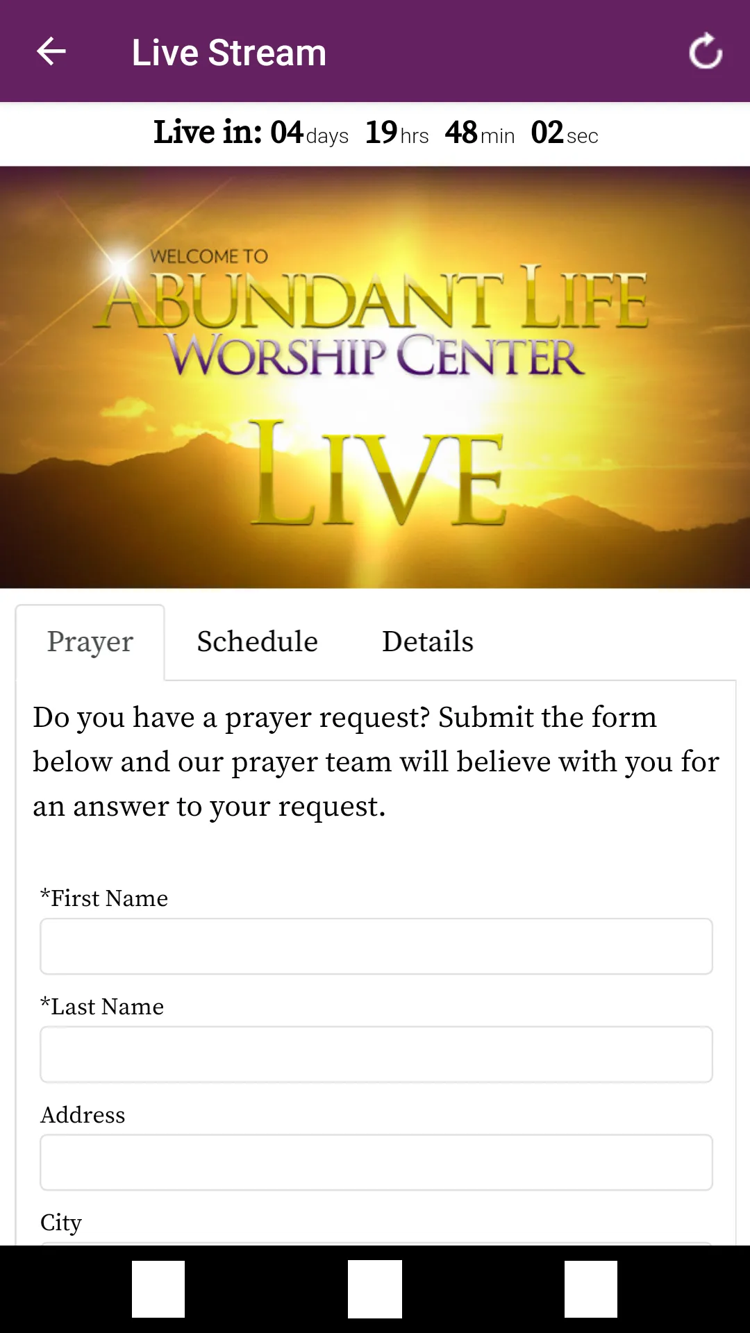 Abundant Life Worship Center - | Indus Appstore | Screenshot