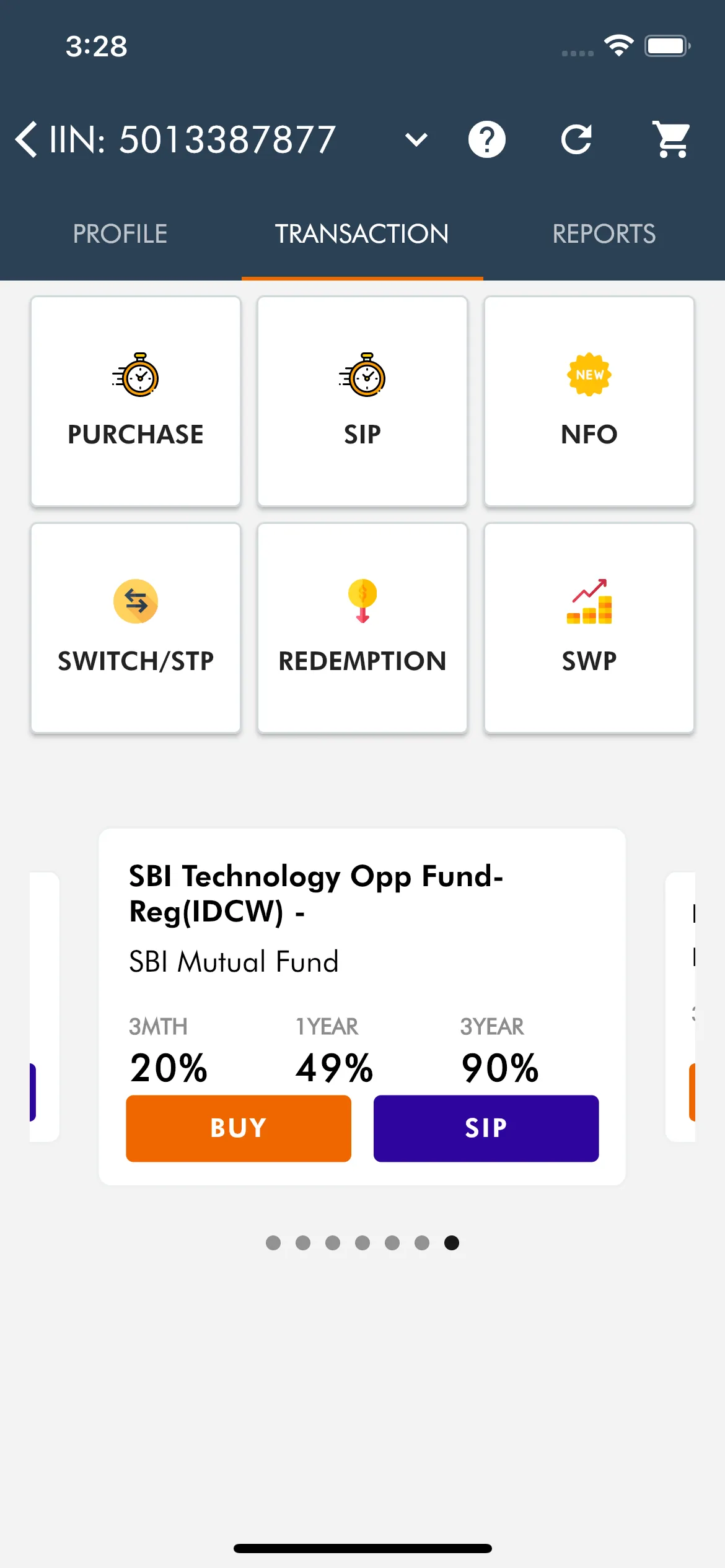 Bluechip MF Online | Indus Appstore | Screenshot