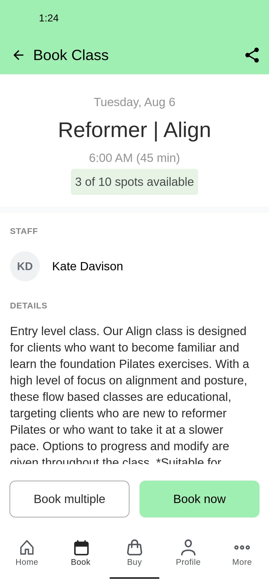 Salt Pilates Studio | Indus Appstore | Screenshot