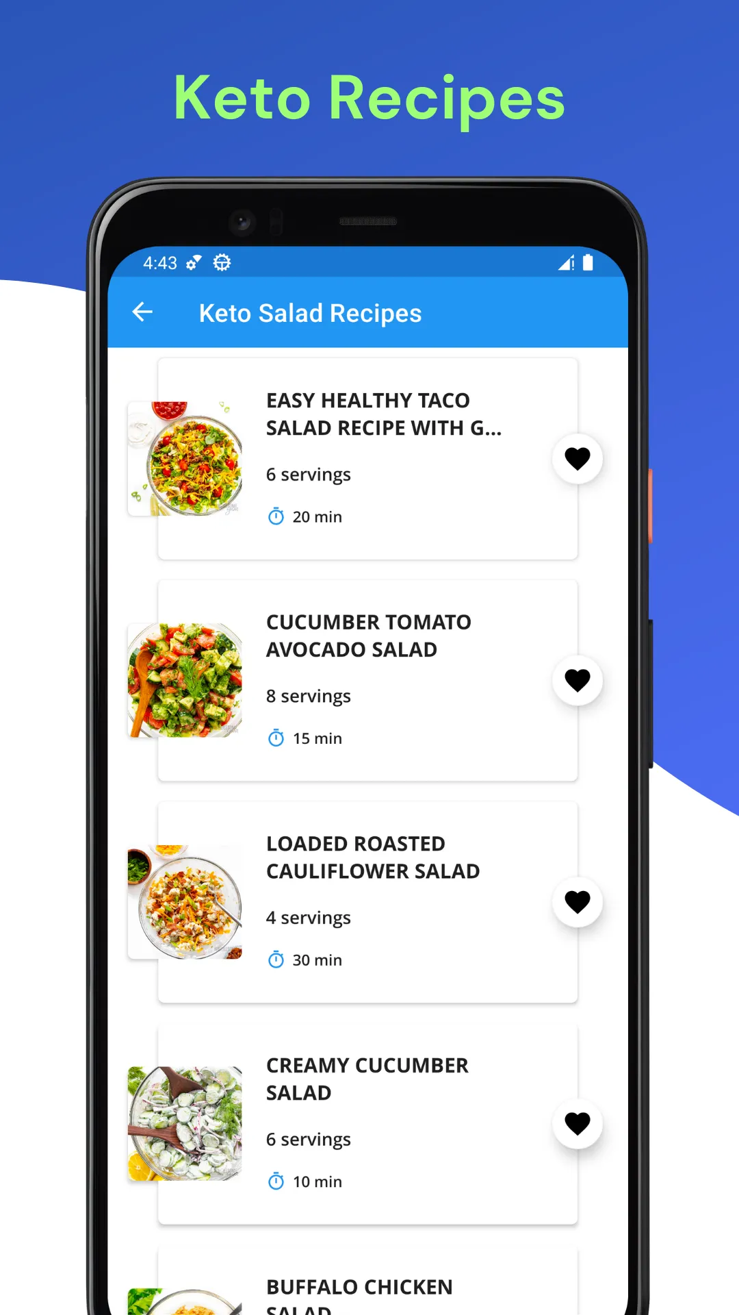 Low Carb Keto Salad Recipes | Indus Appstore | Screenshot