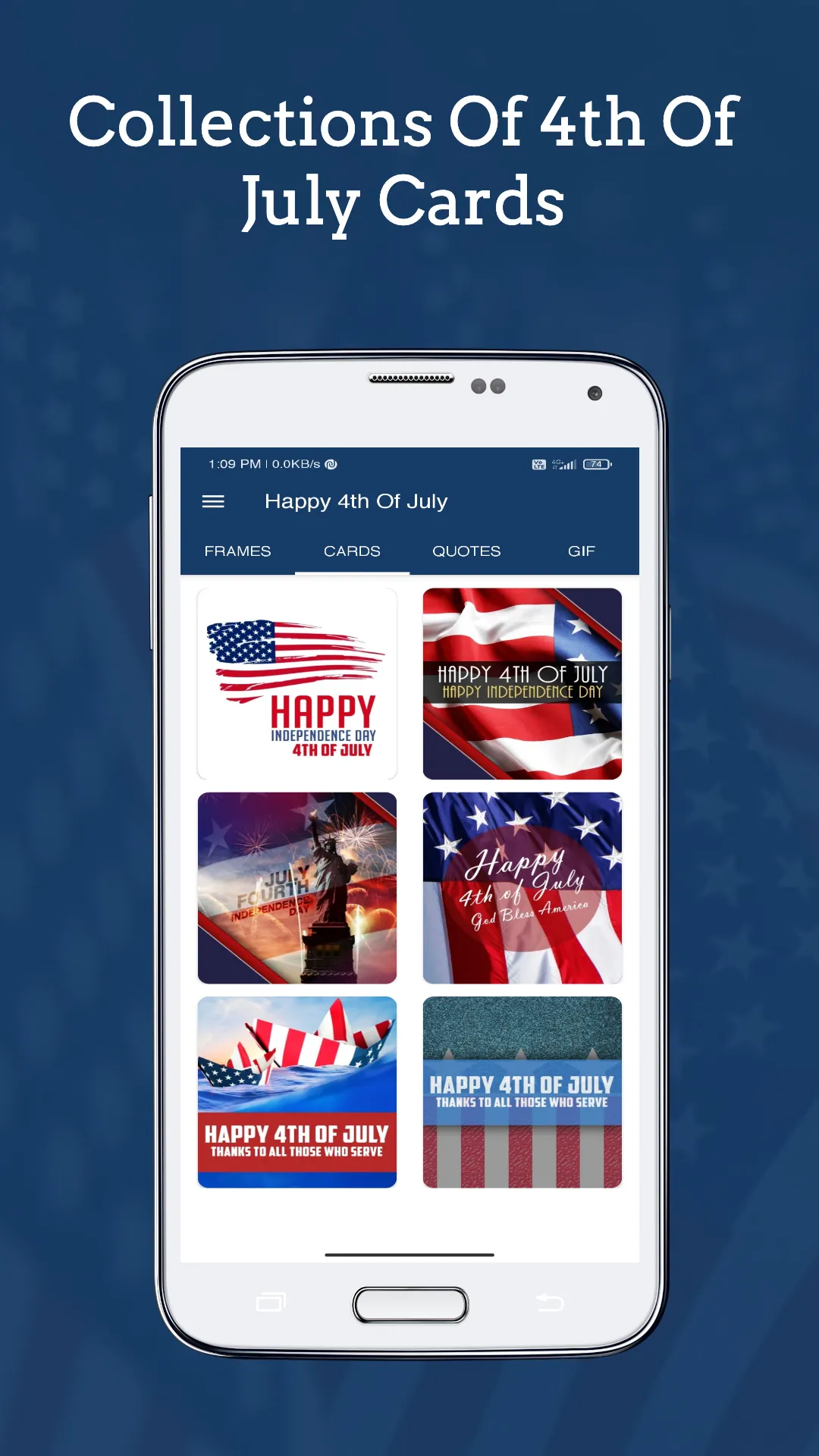 4th Of July Wishes & Cards | Indus Appstore | Screenshot