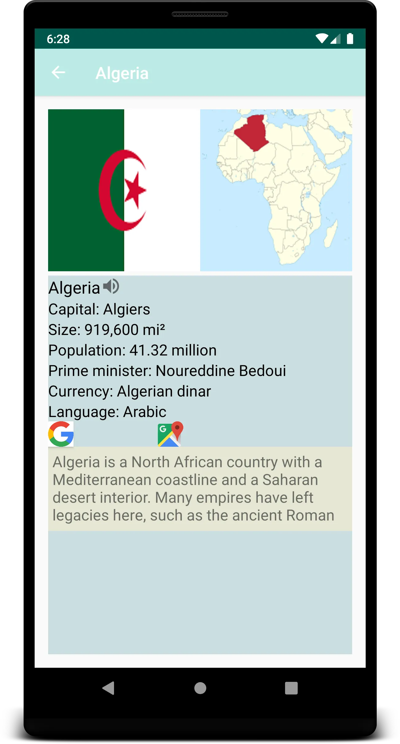 African Countries | Indus Appstore | Screenshot