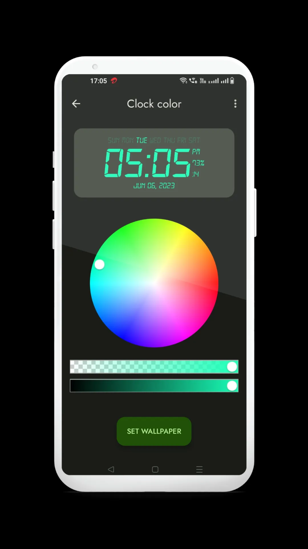 Digital clock live wallpaper | Indus Appstore | Screenshot