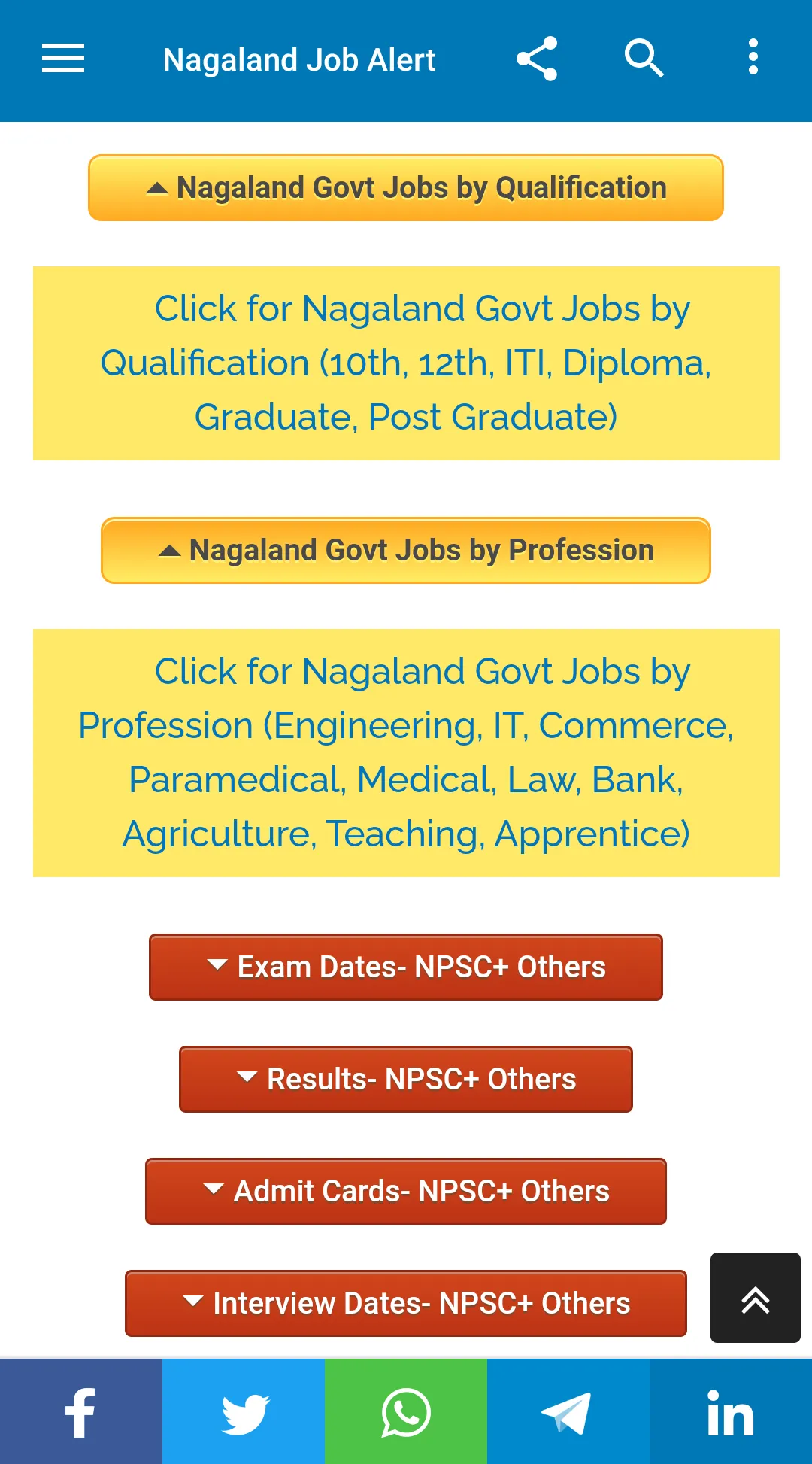 Nagaland Job Alert | Indus Appstore | Screenshot