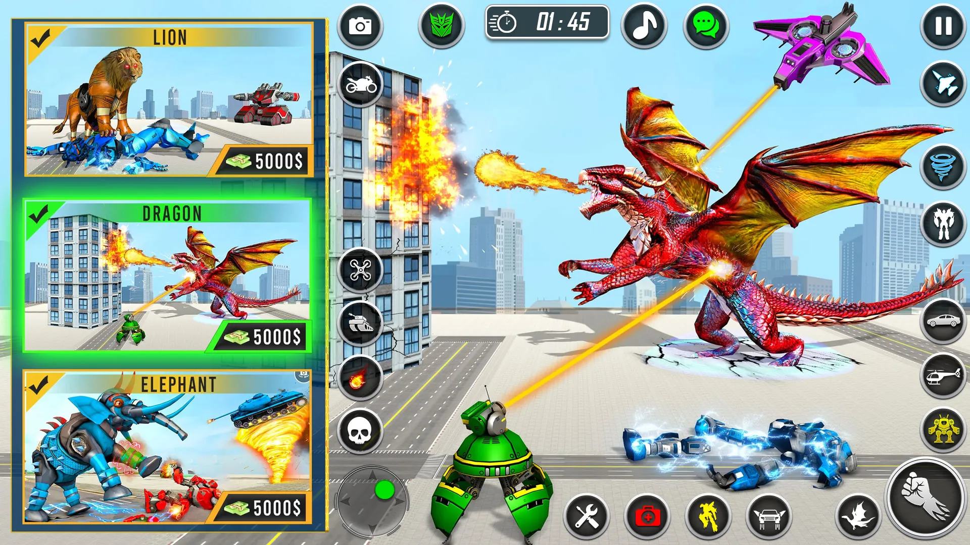 Toilet Robot: Car Robot Games | Indus Appstore | Screenshot
