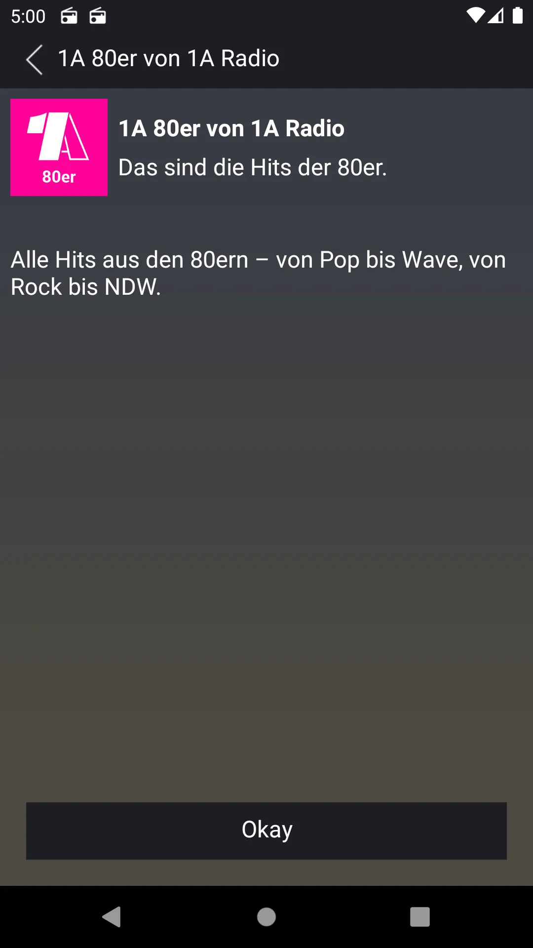 1A Radio – Radioplayer mit deu | Indus Appstore | Screenshot