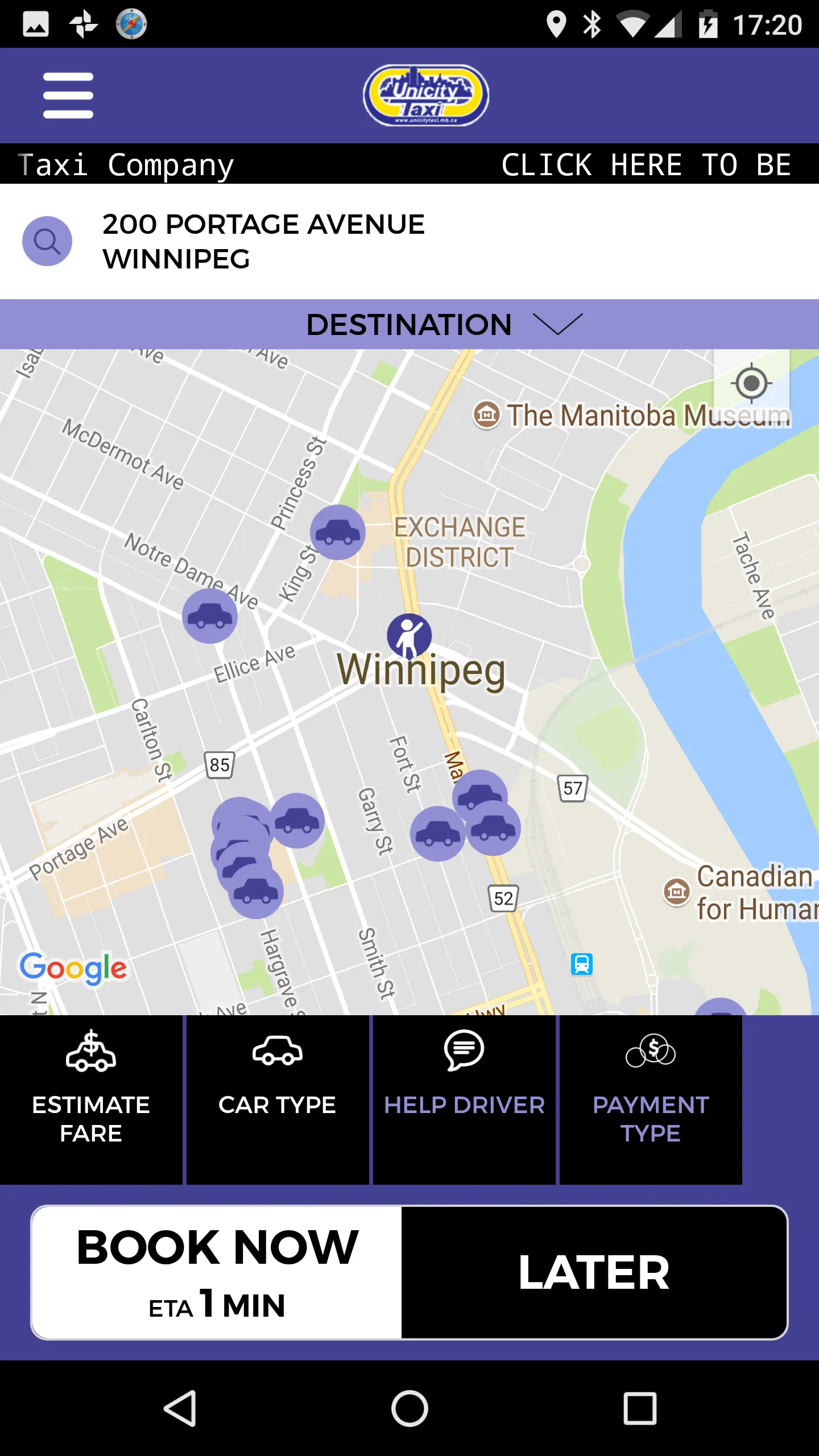 Unicity Taxi Winnipeg | Indus Appstore | Screenshot