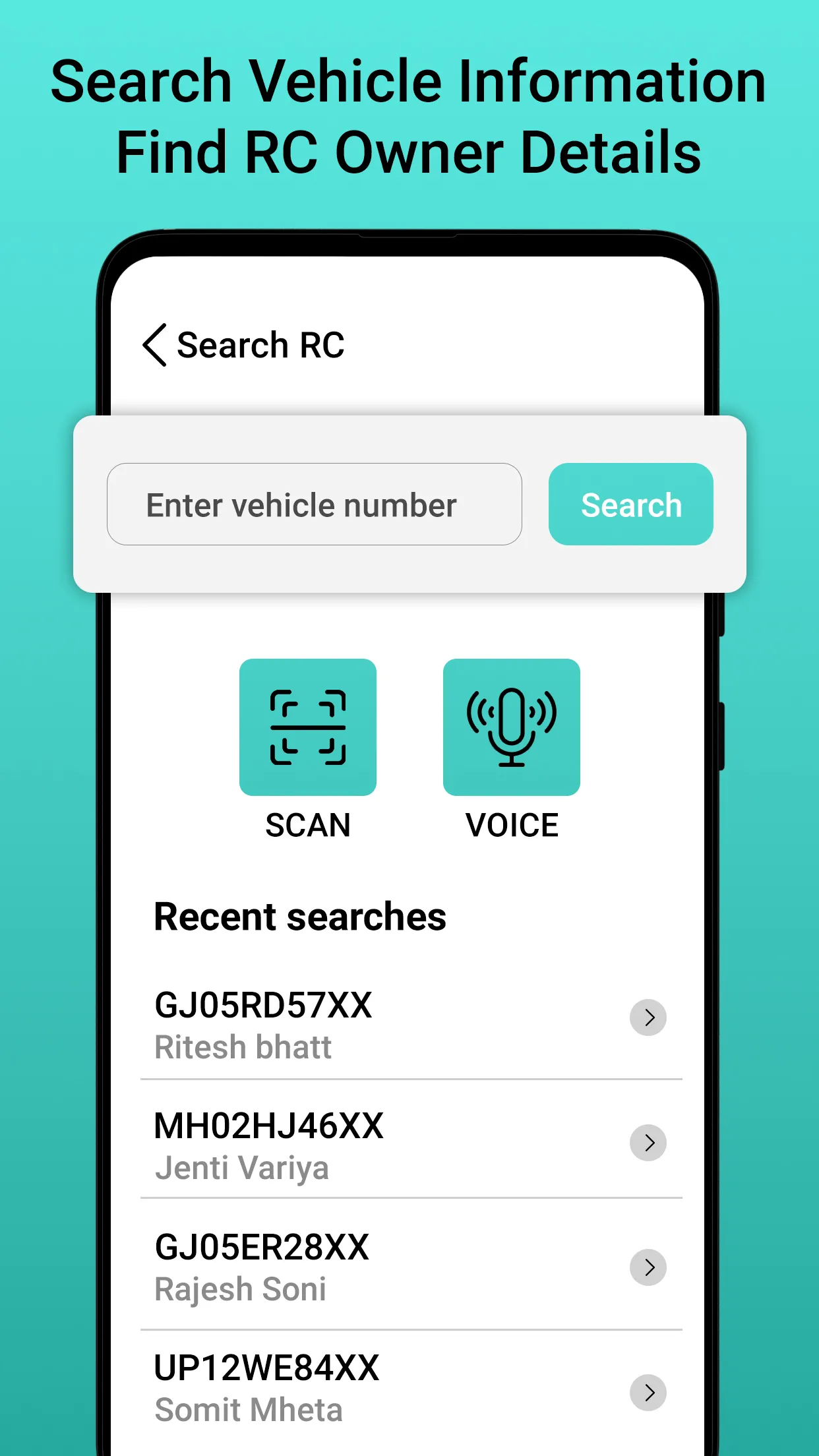 RTO Vehicle Info - Vahanx | Indus Appstore | Screenshot