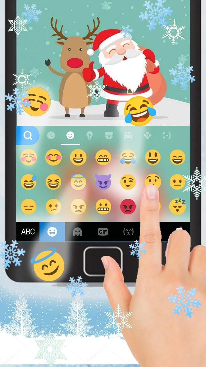 Cartoon Christmas Keyboard The | Indus Appstore | Screenshot