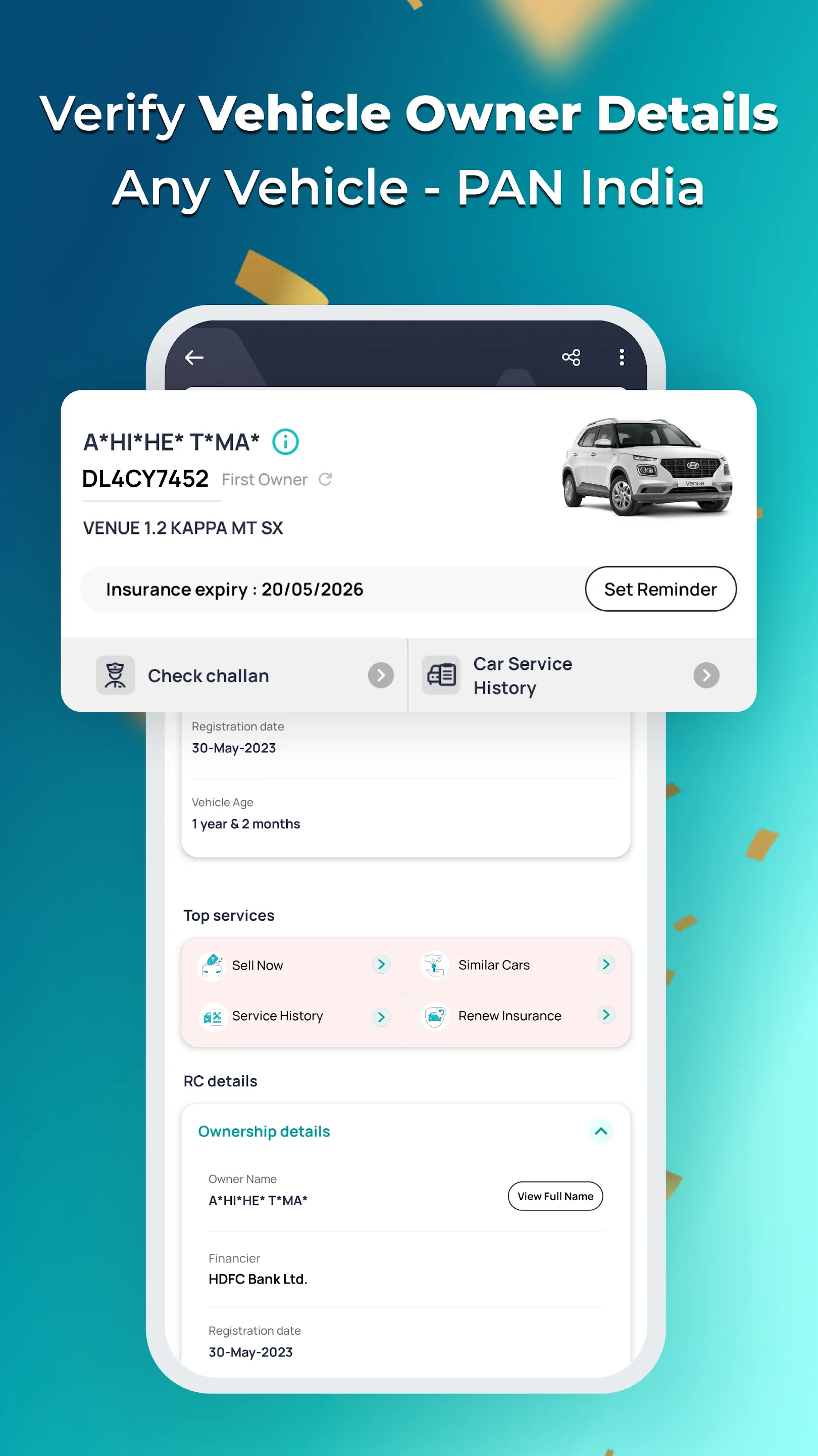CarInfo - RTO Vehicle Info App | Indus Appstore | Screenshot