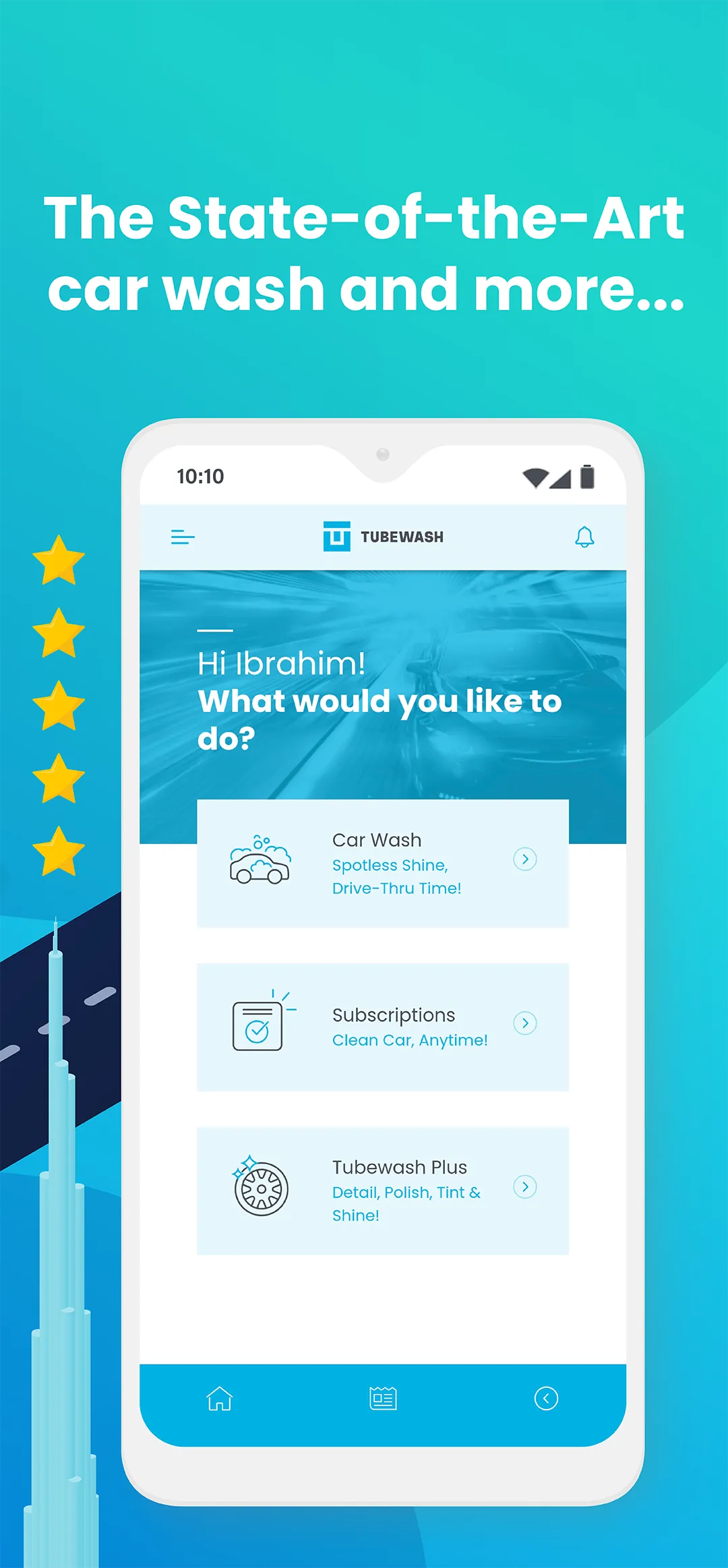 TUBEWASH - The Smart Car Wash | Indus Appstore | Screenshot
