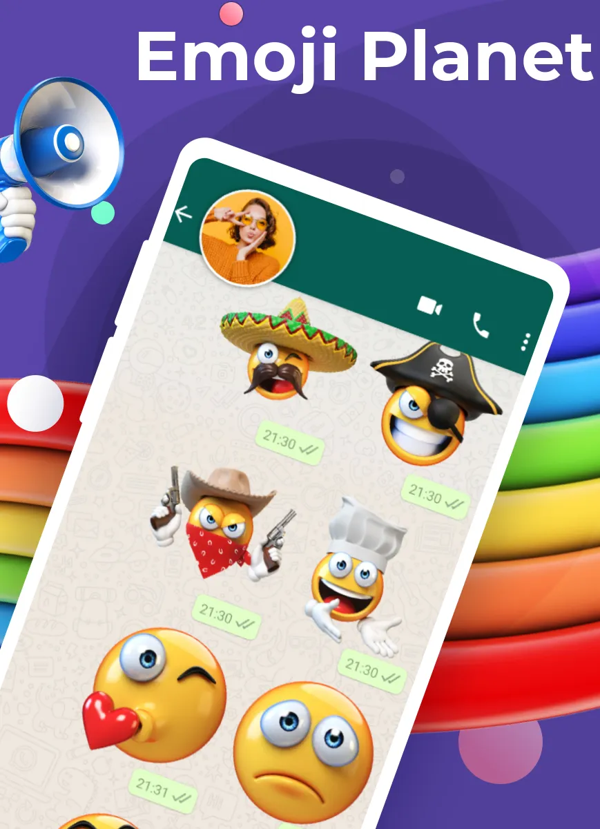 Emoji Stickers for Whatsapp | Indus Appstore | Screenshot