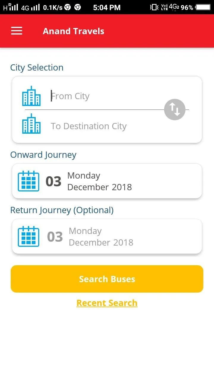 Anand Travels | Indus Appstore | Screenshot