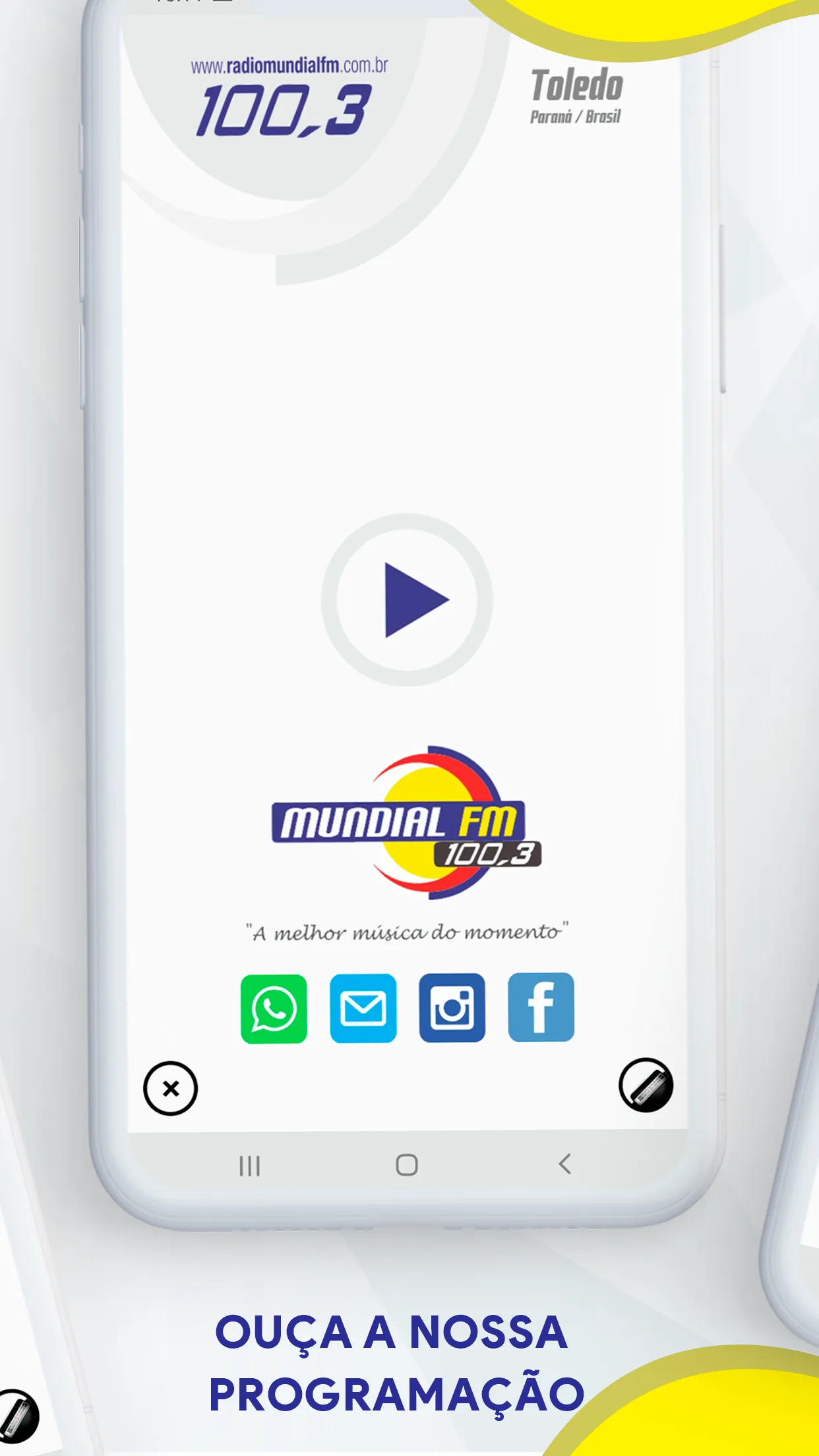 Rádio Mundial FM de Toledo | Indus Appstore | Screenshot