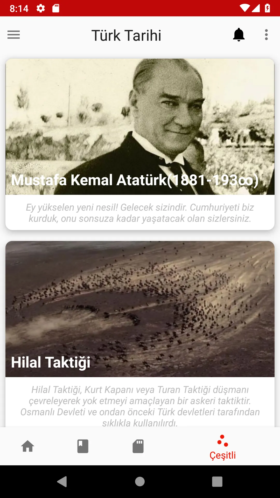 Türk Tarihi - ϜϓſϞ | Indus Appstore | Screenshot