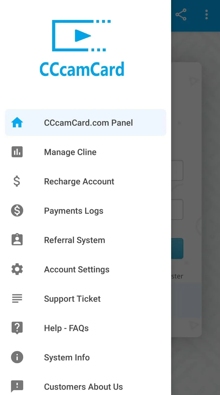 CCcamCard.com Reseller Panel | Indus Appstore | Screenshot