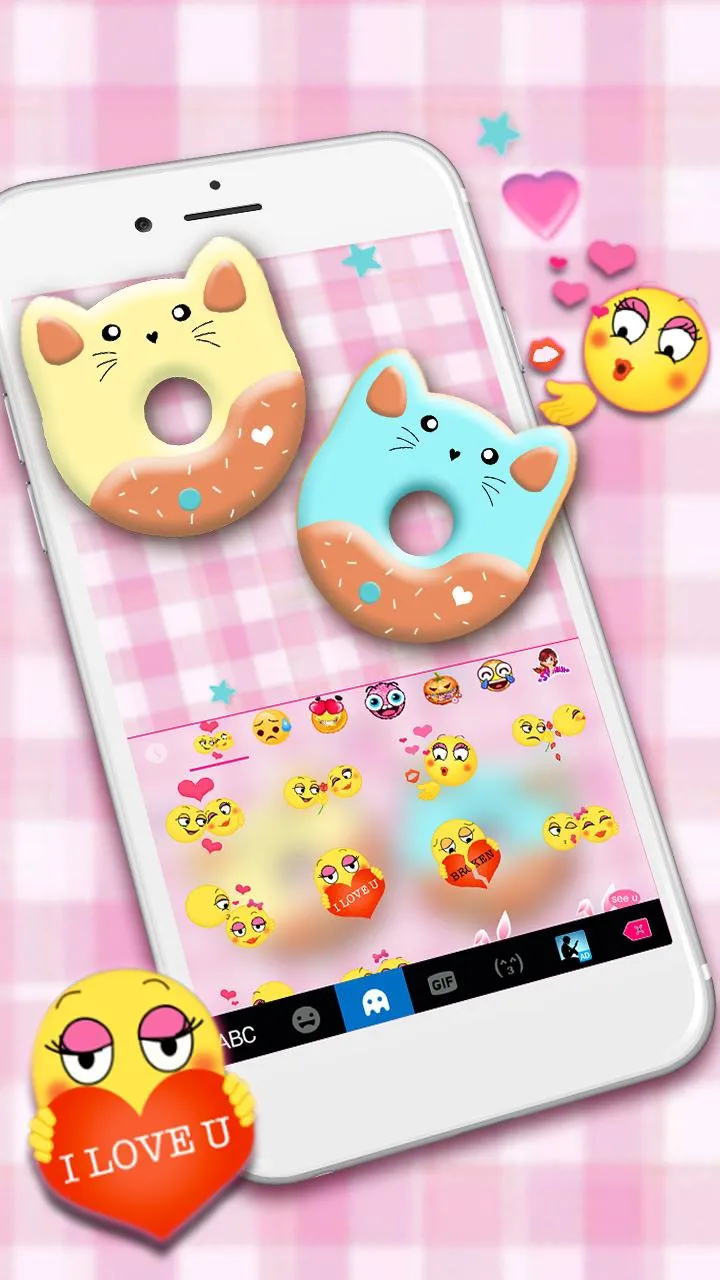 Kitty Cat Donuts Keyboard Them | Indus Appstore | Screenshot