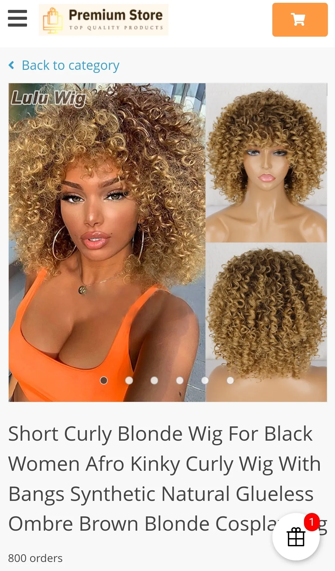 Wiggle Wigs Shop | Indus Appstore | Screenshot