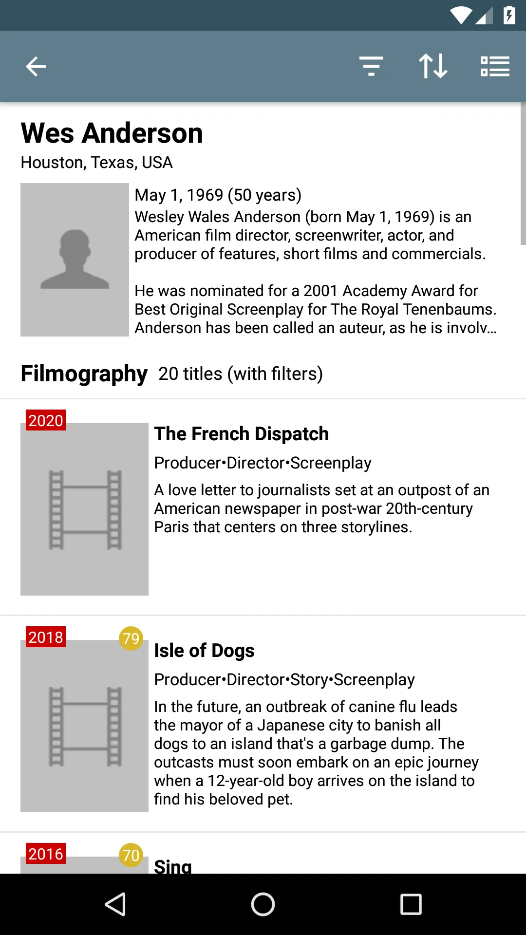 Filmography | Indus Appstore | Screenshot