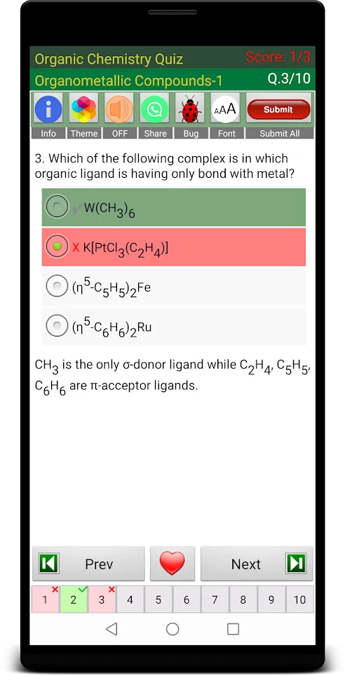 Organic Chemistry Quiz | Indus Appstore | Screenshot