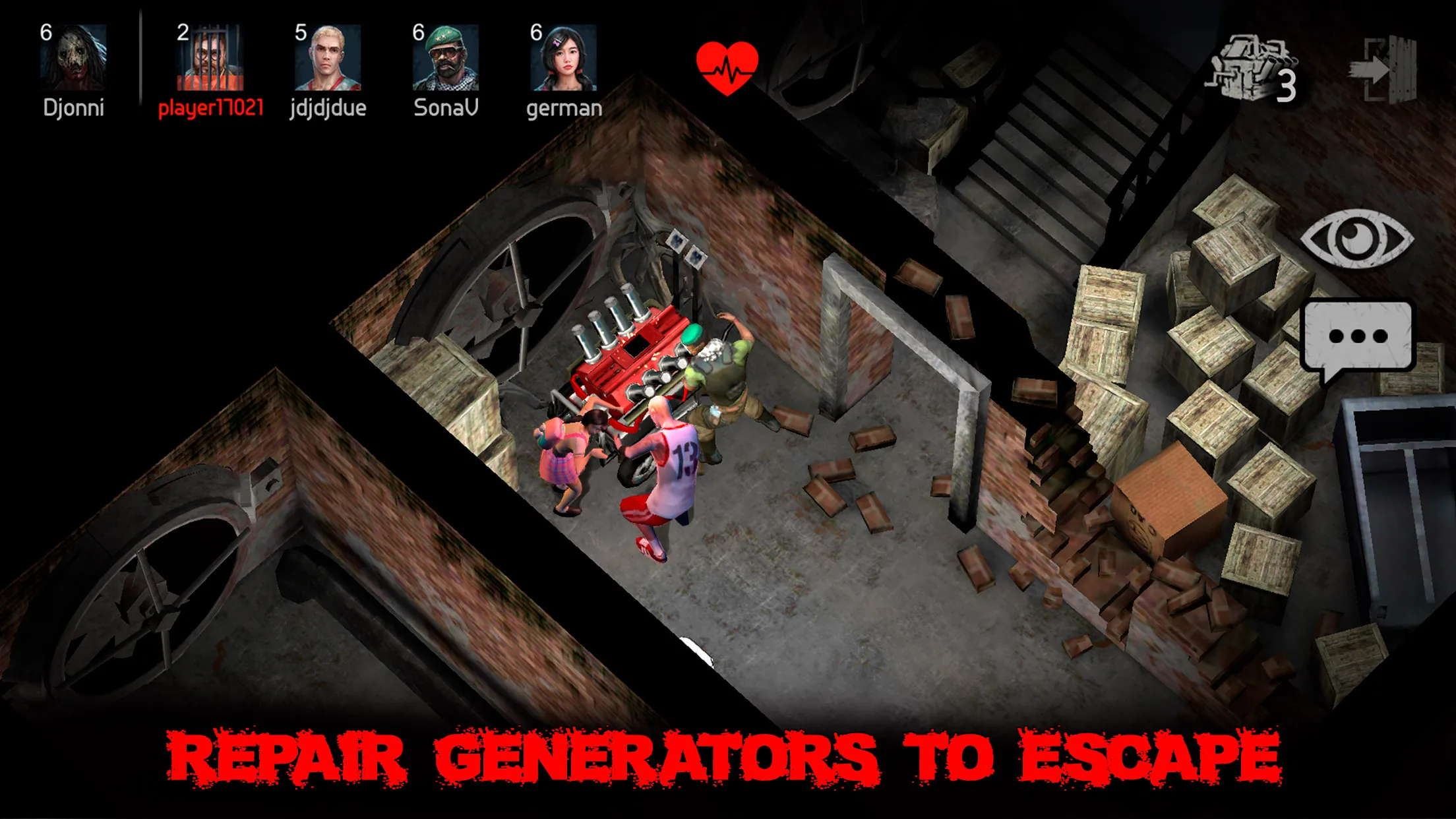 Horrorfield Multiplayer horror | Indus Appstore | Screenshot