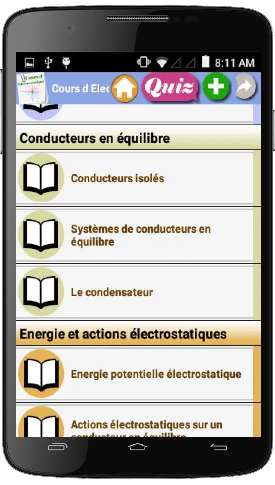 Cours d Electrostatique | Indus Appstore | Screenshot