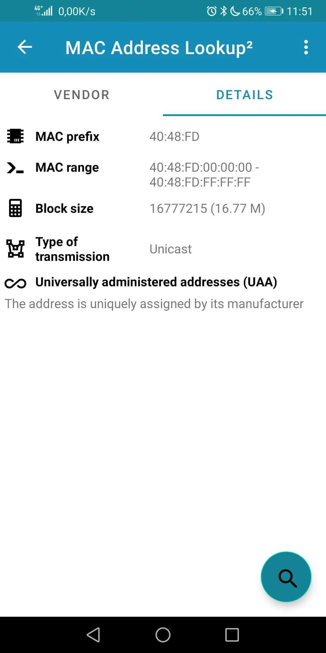 Mac Address Lookup | Indus Appstore | Screenshot