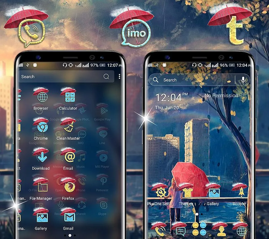 Rainy Days Launcher Theme | Indus Appstore | Screenshot