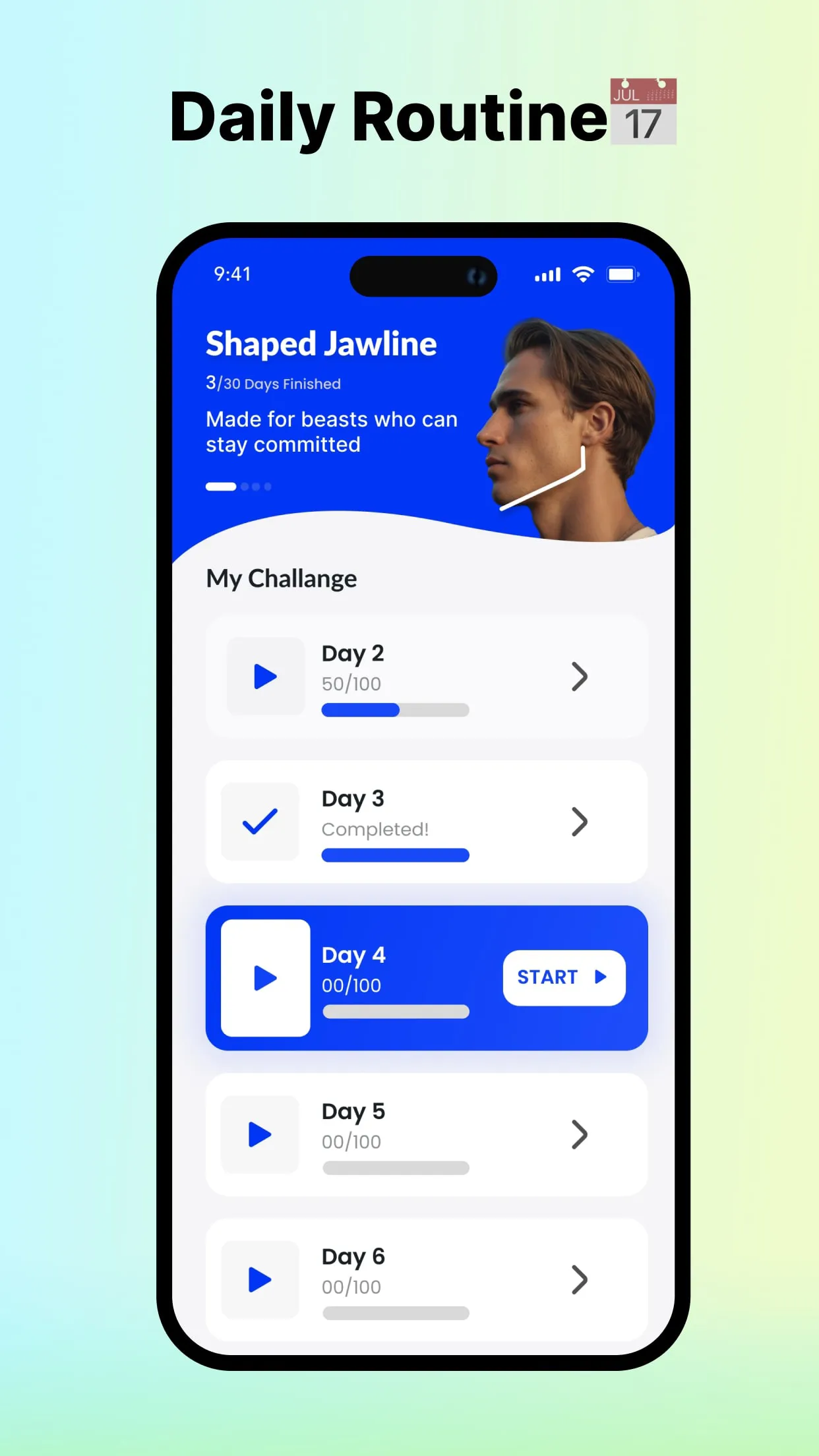 Jawline exercises and mewing | Indus Appstore | Screenshot