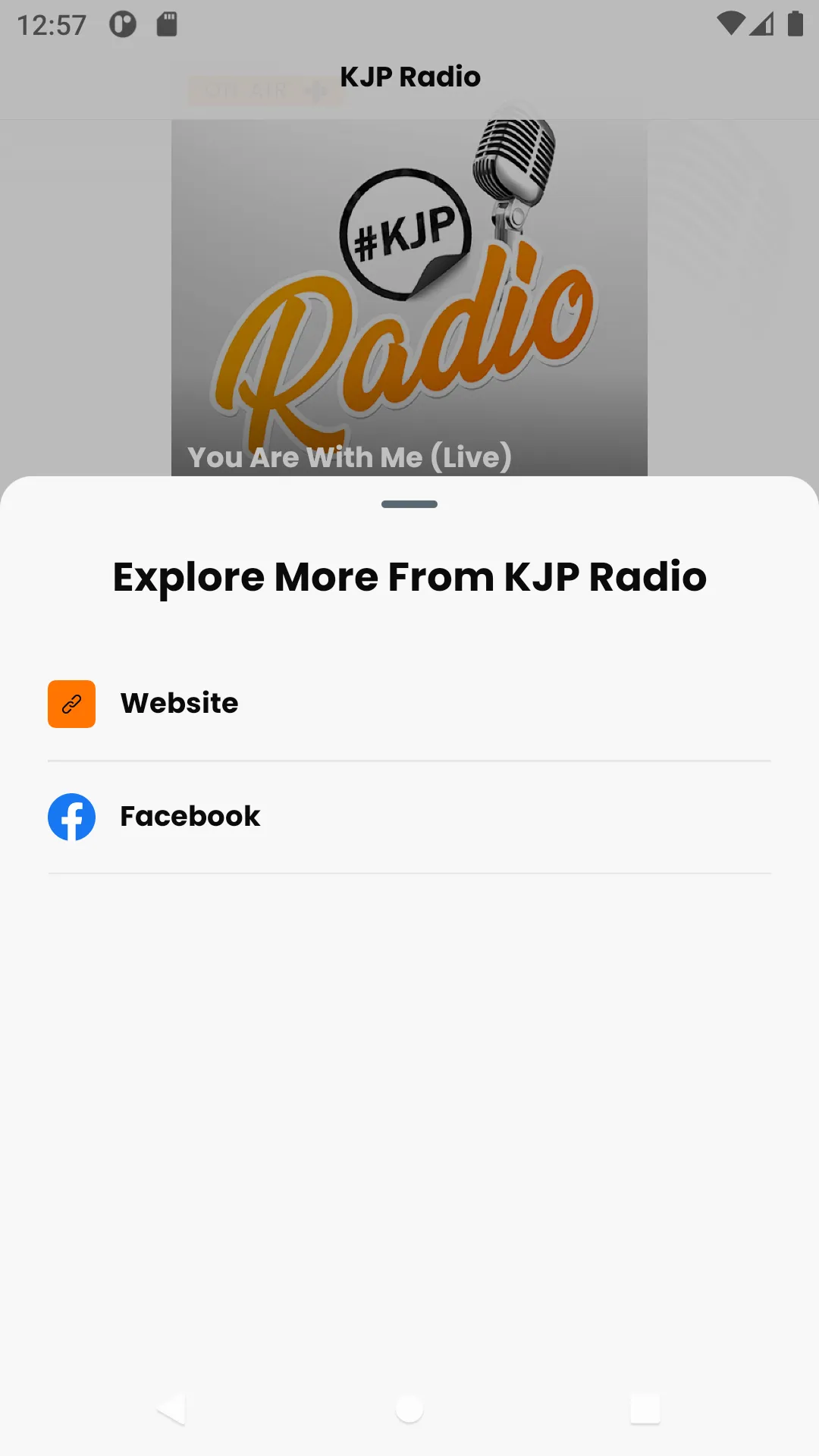 KJP Radio | Indus Appstore | Screenshot