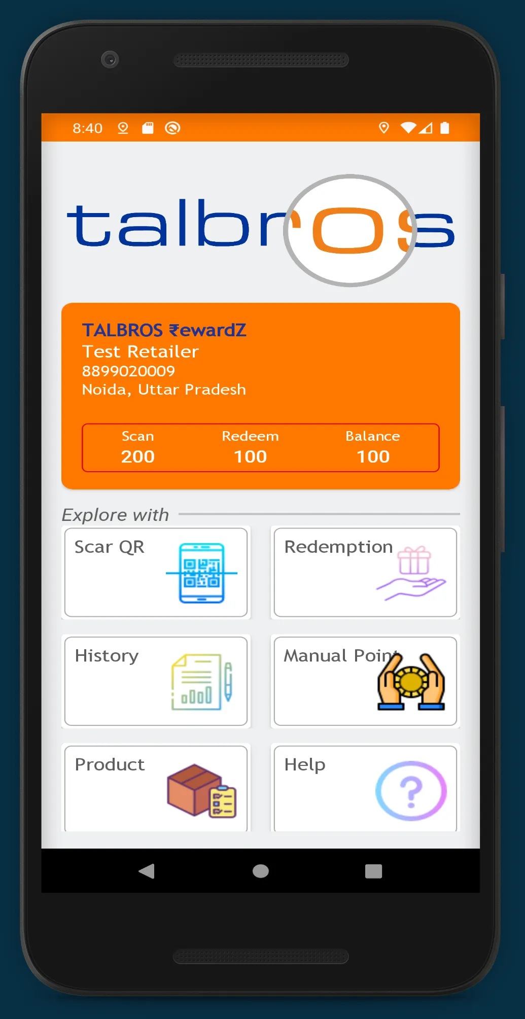 Talbros Rewardz | Indus Appstore | Screenshot