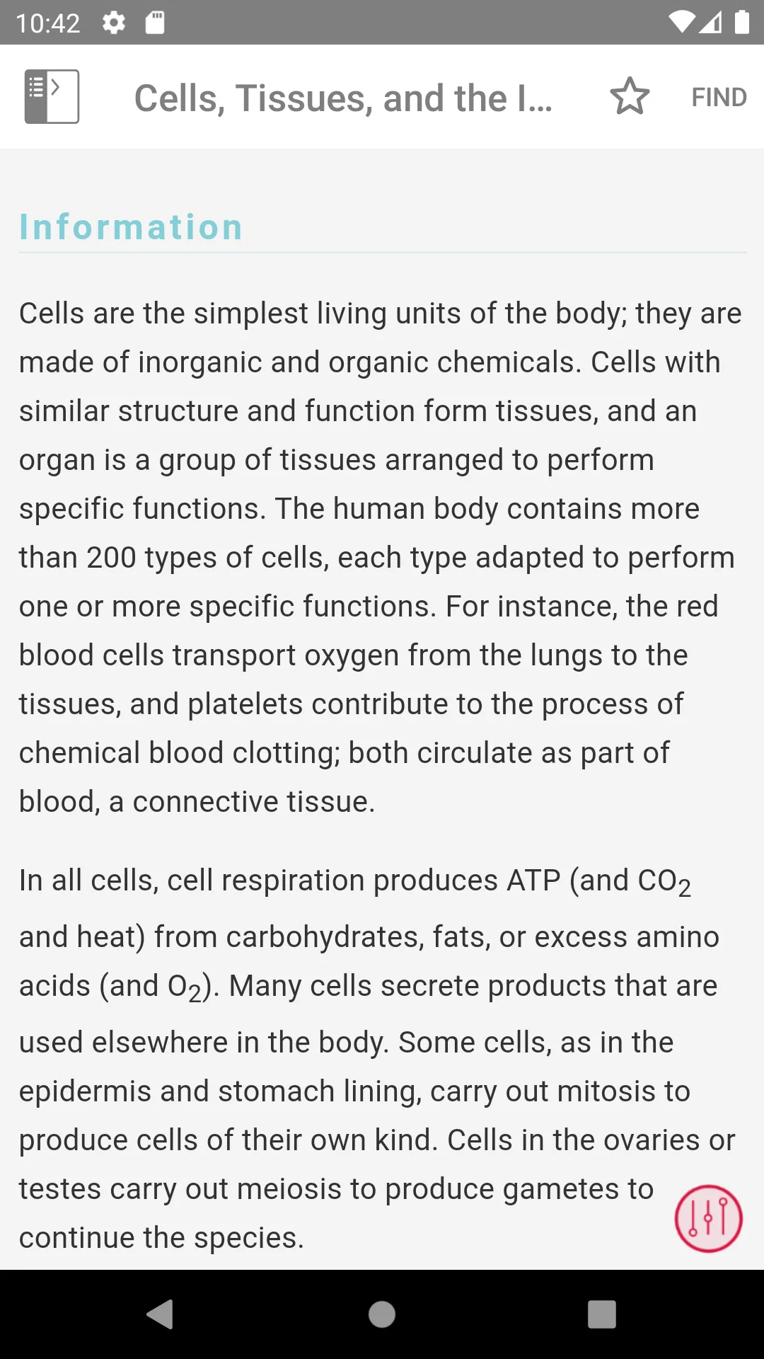 Pocket Anatomy and Physiology | Indus Appstore | Screenshot